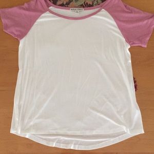 XL, thin, white and pink t-shirt. Never worn.